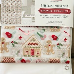 Set of mix and match shower curtain set